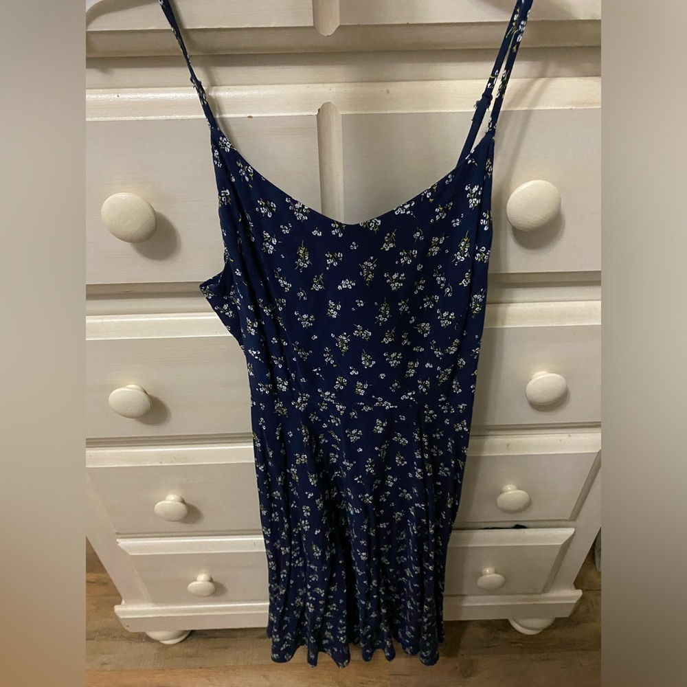 Old Navy blue dress with white flowers
